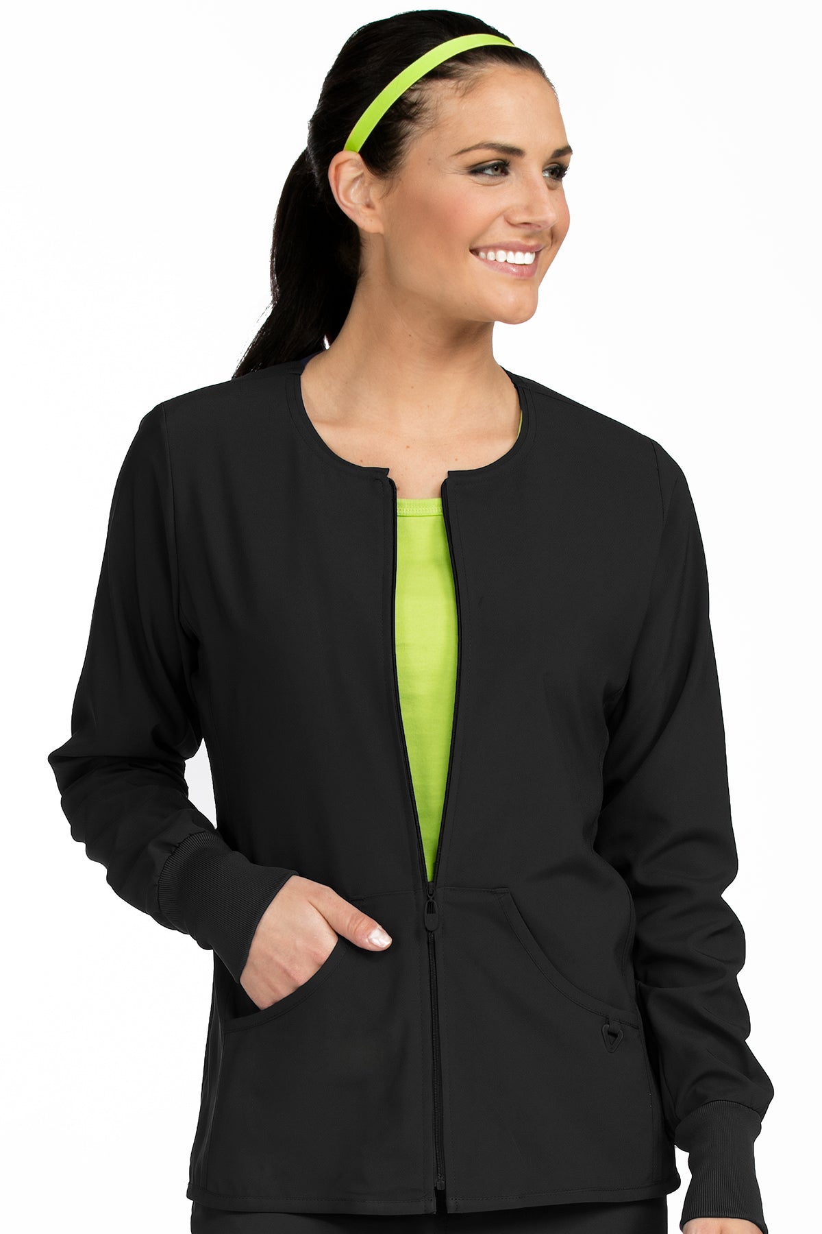 ZIP FRONT WARM UP #8638